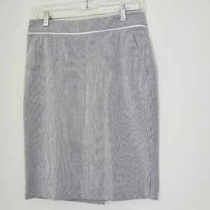 The limited Gray Striped Skirt, Size 2